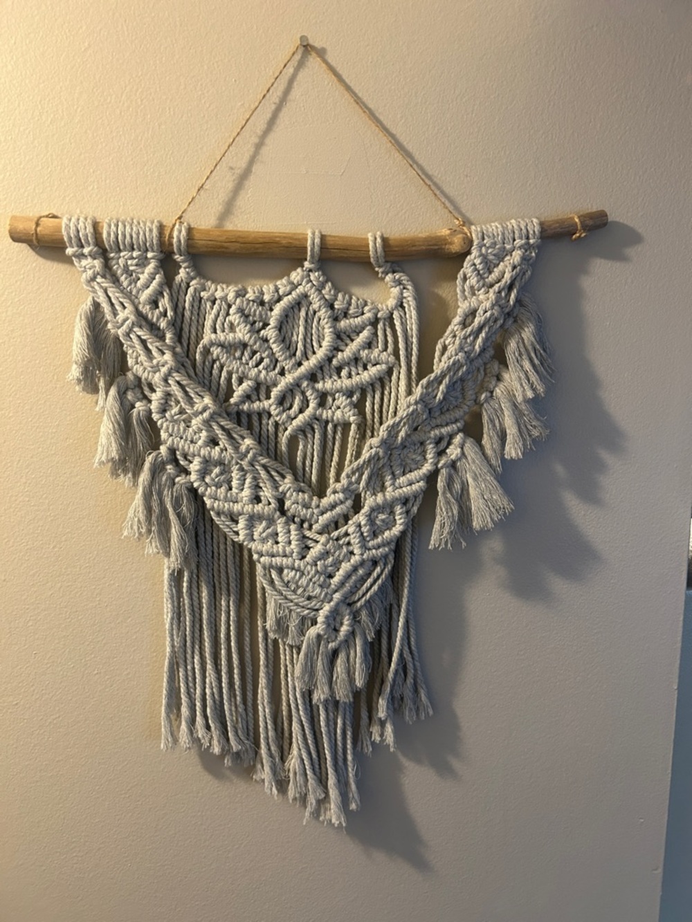 Handmade Neutral Macramé Wall Hanging - Boho Home Decor